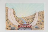 Lucky Red by Robin Lowe contemporary artwork drawing works on paper