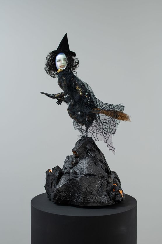 Wicca by Tony Oursler contemporary artwork Painting
