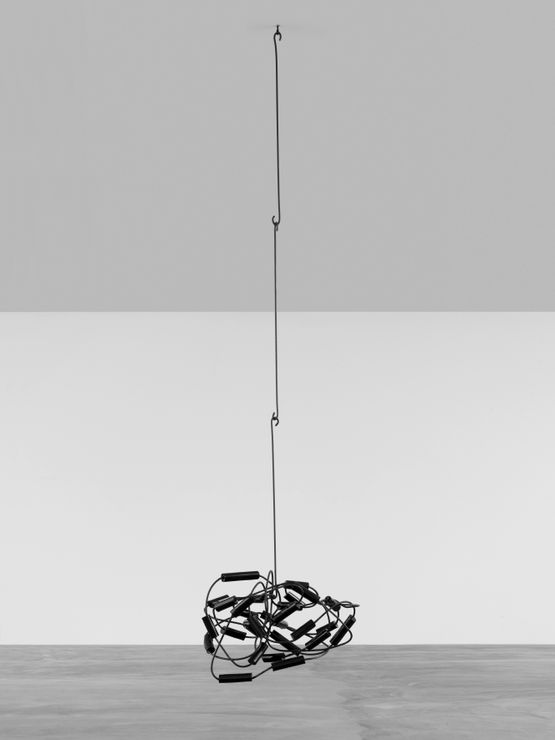 Black Atom by Eva Rothschild contemporary artwork Sculpture