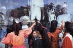 Sculptures of Indian Leaders Chowpatty Bombay by Raghubir Singh contemporary artwork Photography