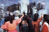 Sculptures of Indian Leaders Chowpatty Bombay by Raghubir Singh contemporary artwork photography