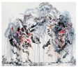 Wall of water XXIX lovers by Maggi Hambling contemporary artwork Painting
