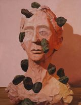 Burdens by Wedhar Riyadi contemporary artwork painting works on paper