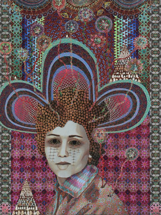 Les Femmes DAlger by Asad Faulwell contemporary artwork Painting