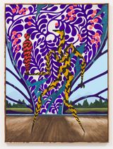Adoration of a Key Colonial pupa by Alejandro Cardenas contemporary artwork painting