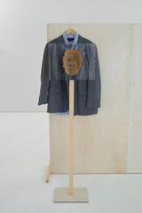 Grey Jacket and Stripe Shirt by Masaya Chiba contemporary artwork painting