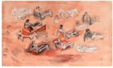 Reclining Figures by Henry Moore contemporary artwork works on paper drawing