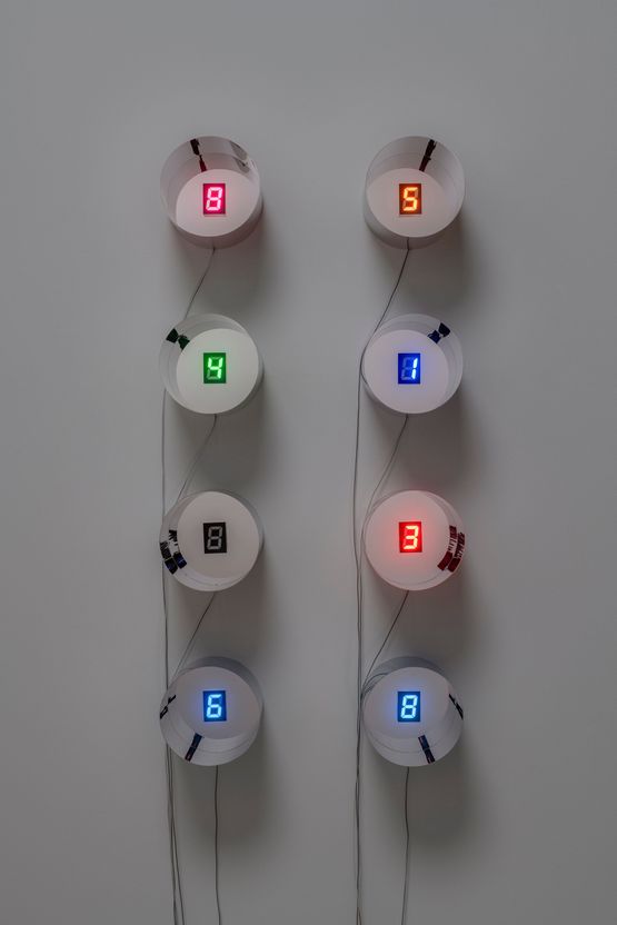 Hundred Changes in Life - no.3 by Tatsuo Miyajima contemporary artwork Sculpture