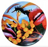 Lips coupe plate by Jeff Koons contemporary artwork sculpture