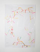 kartographierte stille by Myriam Holme contemporary artwork painting