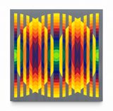 Serie 14  2 Cercles fractionnes by Julio Le Parc contemporary artwork painting