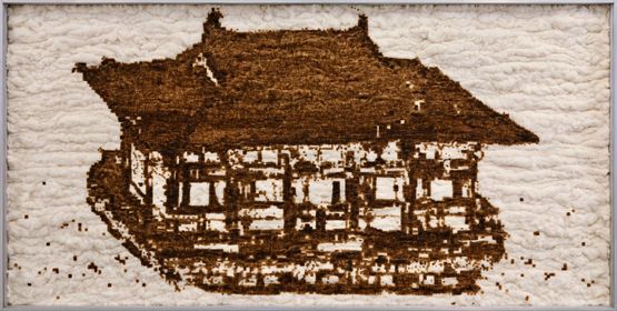 Sky Fire - Tang Architecture by Zhao Zhao contemporary artwork Mixed Media