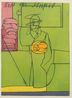 Kiss me stupid by Valerio Adami contemporary artwork Works on Paper