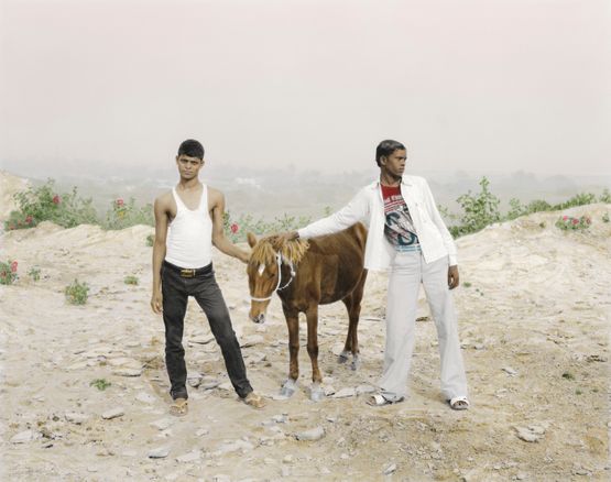 Luva And Kusha Catching Ramas Horse by Vasantha Yogananthan contemporary artwork Photography