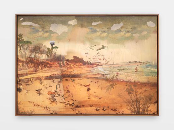 parklevoid kisscore.rom vhs_starlight twinkletrace by Petra Cortright contemporary artwork Painting