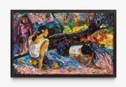 Repro Glyptoteket Reclining Tahitian Women Gauguin by Vik Muniz contemporary artwork Print