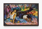 Repro Glyptoteket Reclining Tahitian Women Gauguin by Vik Muniz contemporary artwork print