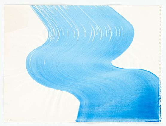 Untitled Wasserzeichnung  Water drawing by Heidi Bucher contemporary artwork Painting