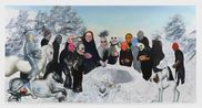 Death Masks Eternity by Ambera Wellmann contemporary artwork Painting