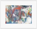 Swimming I by Sabine Moritz contemporary artwork Works on Paper