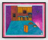 She Kept Devising Means To Escape by Hollis Sigler contemporary artwork drawing painting works on paper