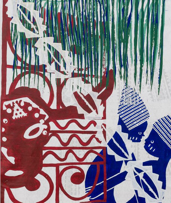 Ritual of Oya Mariwo series by Alberto Pitta contemporary artwork Painting