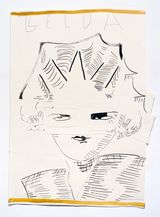 Zelda by Rose Wylie contemporary artwork painting works on paper