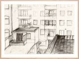 Bismarck Street 222000 by Sabine Moritz contemporary artwork drawing works on paper