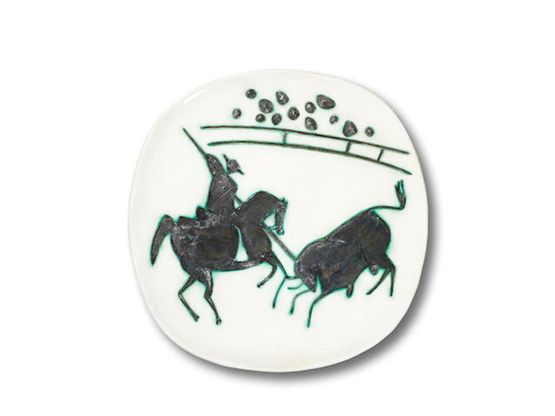 Picador et taureau by Pablo Picasso contemporary artwork Sculpture