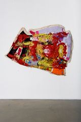 Iron Man Flying Quilt by Mike Cloud contemporary artwork painting