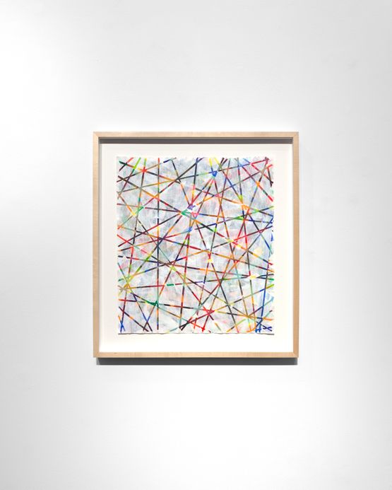 Tektur on paper by Beat Zoderer contemporary artwork Works on Paper