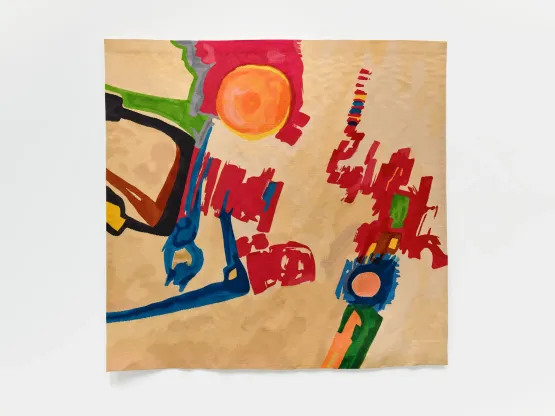 Desert Ensoleille 1960s by Etel Adnan contemporary artwork Sculpture