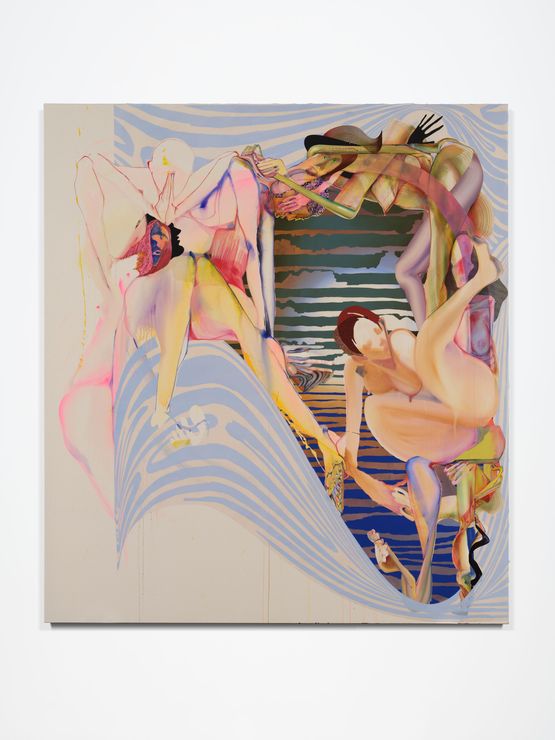 Feelin Fine Push On Thru by Christina Quarles contemporary artwork Painting