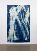 Vorhang Blau 16 by Ulla Von Brandenburg contemporary artwork works on paper