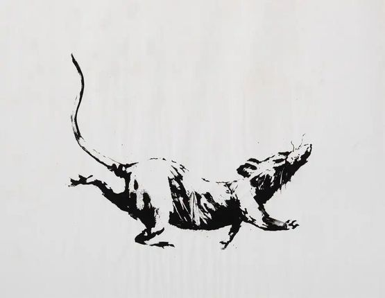 GDP Rat by Banksy contemporary artwork Print