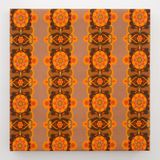 Floral Poles by Julian Dashper contemporary artwork textile