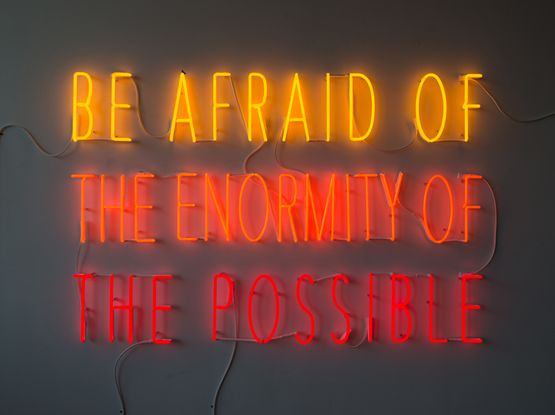 Be Afraid of the Enormity of the Possible by Alfredo Jaar contemporary artwork Mixed Media