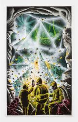 PELUCIDAR TREASURE by Herve Di Rosa contemporary artwork painting
