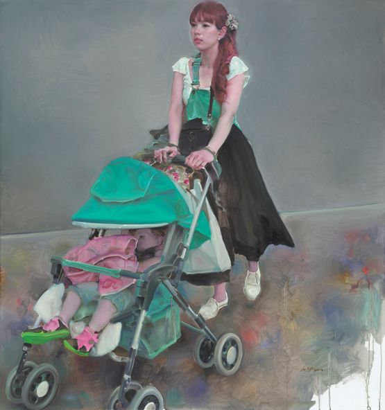 Visitors No.5 by Pang Maokun contemporary artwork Painting