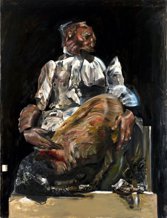 Stabat Mater Pathosformel I by W. K. Lyhne contemporary artwork Painting