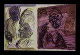 Gullet 52 by Mike Parr contemporary artwork mixed media works on paper