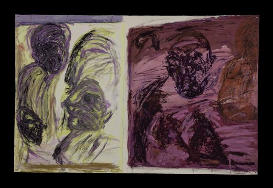 Gullet 52 by Mike Parr contemporary artwork Works on Paper