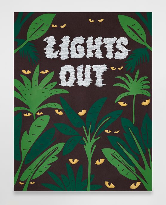 Untitled Lights Out by Joel Mesler contemporary artwork Painting