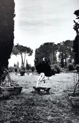 In a Garden near Rome 1977 by Helmut Newton contemporary artwork print