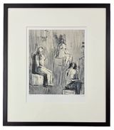 Three Seated Figures by Henry Moore contemporary artwork print