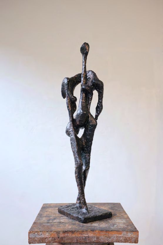 To a New Form by Krishna Reddy contemporary artwork Sculpture