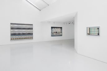 Contemporary art exhibition Lisa Milroy Correspondence at Kate MacGarry London United Kingdom