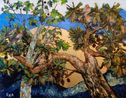 Among the Branches by Rza Rzazade contemporary artwork Painting