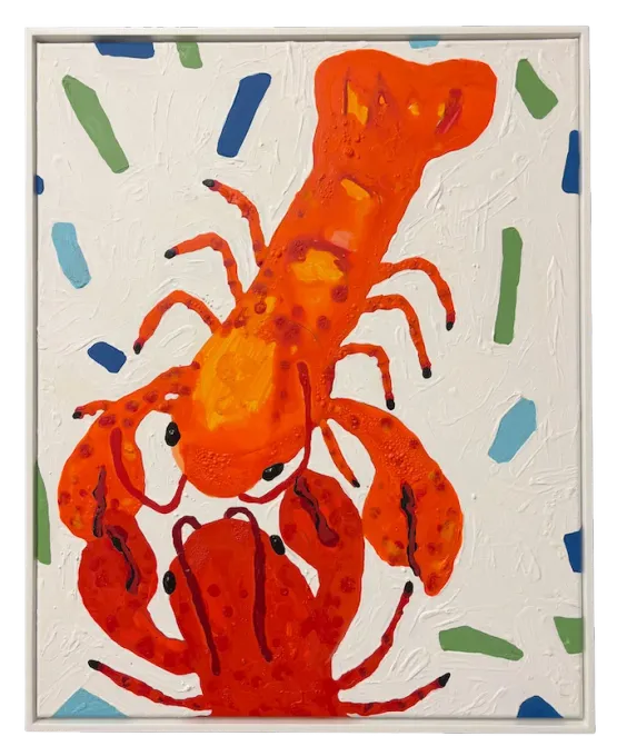 . Lobster .. Couple . by Philip Emde contemporary artwork Painting