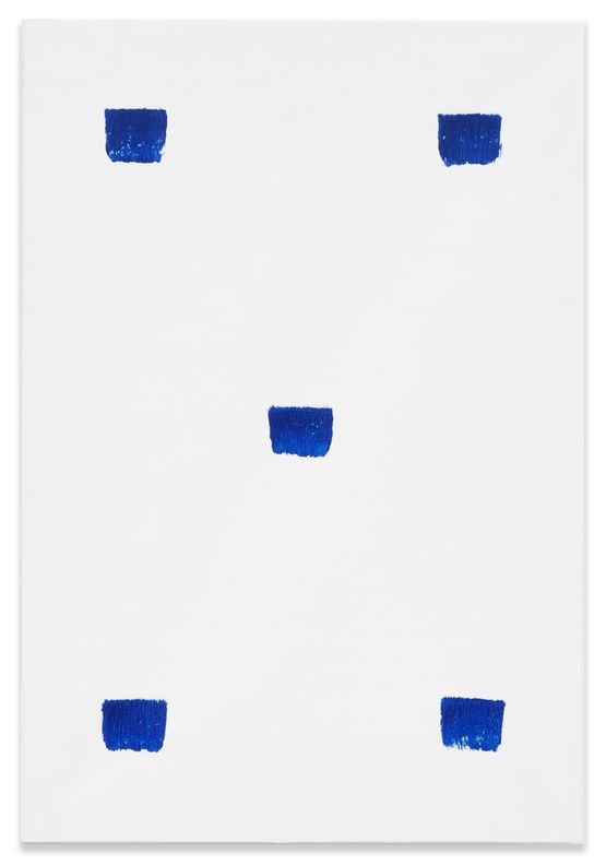 Empreintes de pinceau N50 a intervalles reguliers de 30 cm by Niele Toroni contemporary artwork Painting